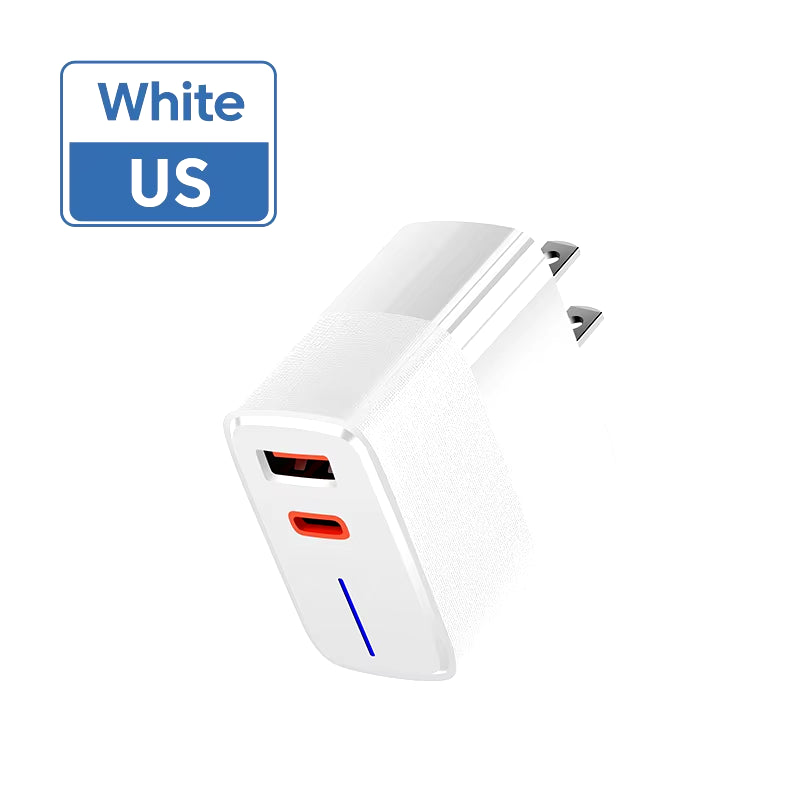 100W Fast Charging USB LED Charger PD Quick Charge 5.0 USB Type C Charger Adapter for Iphone Max Samsung Xiaomi Huawei