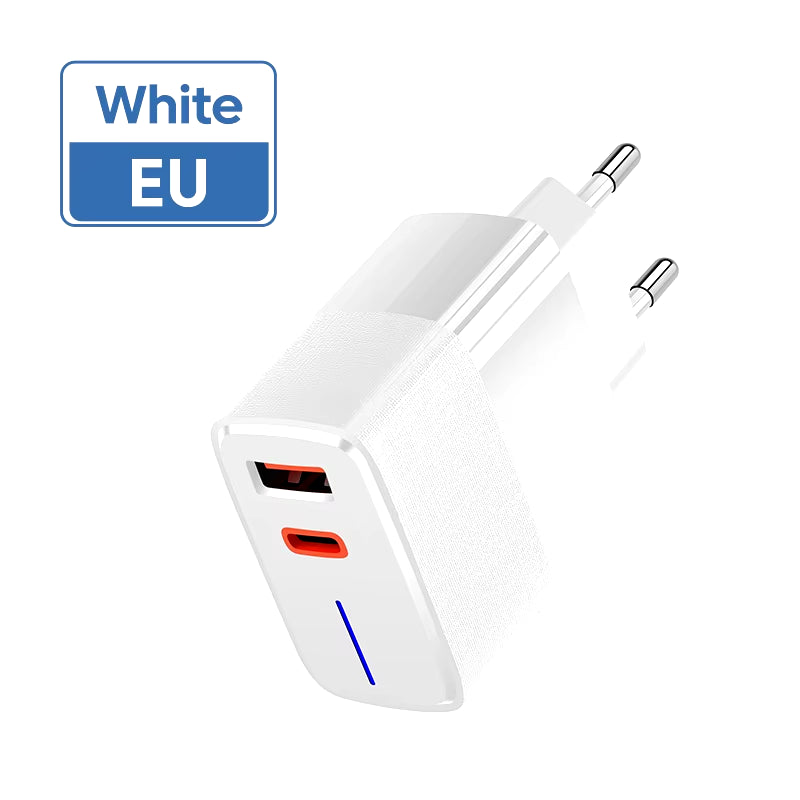 100W Fast Charging USB LED Charger PD Quick Charge 5.0 USB Type C Charger Adapter for Iphone Max Samsung Xiaomi Huawei