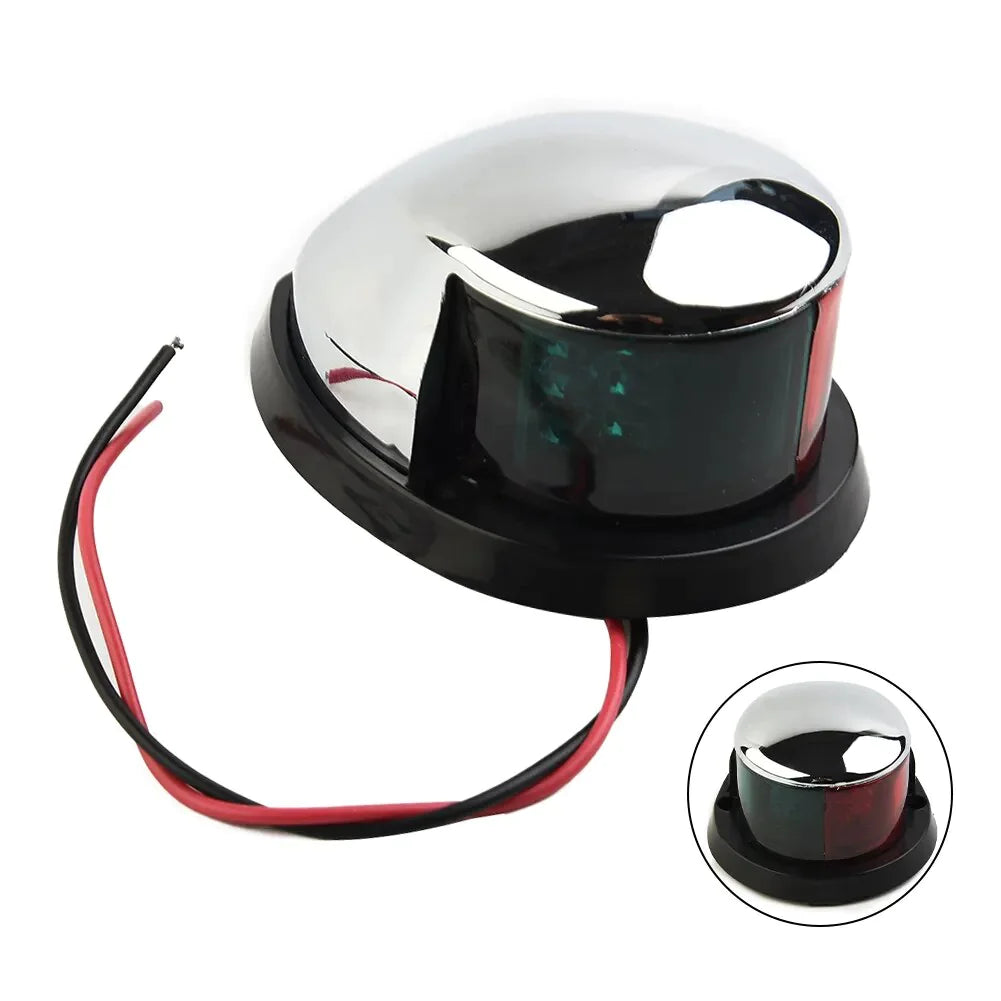 Waterproof Boat Navigation Light LED Bow Marine Front Pontoon Lamp Red Green 12V